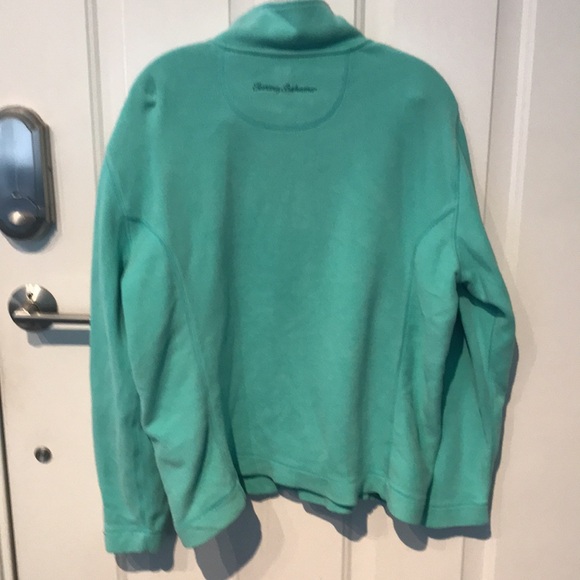 Tommy Bahamas 1/4 sweatshirt. Teal Size L. - Picture 4 of 4